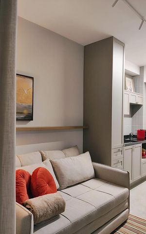 Studio à venda com 28m², 1 quarto e sem vaga Studio à venda com 28m², 1 quarto e sem vagaSala