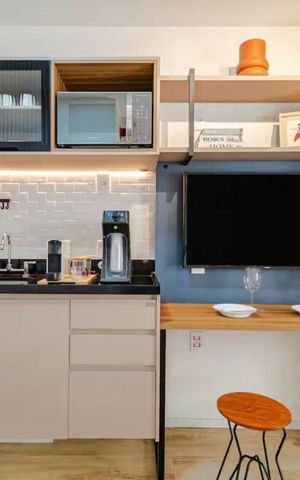 Studio à venda com 21m², 1 quarto e sem vaga Studio à venda com 21m², 1 quarto e sem vagaCozinha