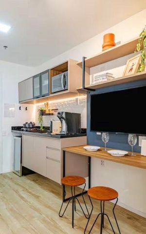 Studio à venda com 21m², 1 quarto e sem vaga Studio à venda com 21m², 1 quarto e sem vagaCozinha