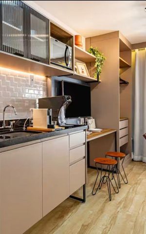 Studio à venda com 21m², 1 quarto e sem vaga Studio à venda com 21m², 1 quarto e sem vagaCozinha