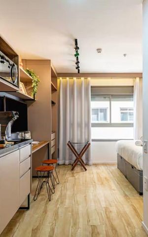 Studio à venda com 21m², 1 quarto e sem vaga Studio à venda com 21m², 1 quarto e sem vagaCozinha