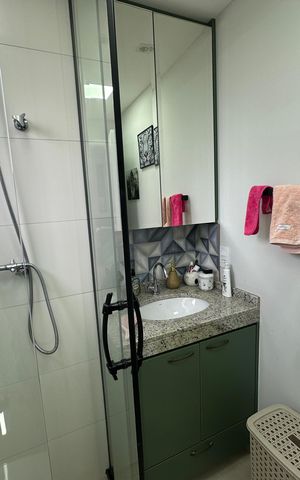 Apartamento à venda com 87m², 2 quartos e 1 vaga Apartamento à venda com 87m², 2 quartos e 1 vagaBanheiro da Suíte 1