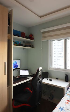 Apartamento à venda com 106m², 3 quartos e 2 vagasQuarto 3