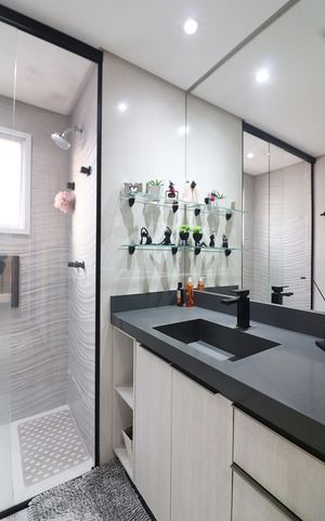Apartamento à venda com 106m², 3 quartos e 2 vagasQuarto 1 - Suíte Banheiro 