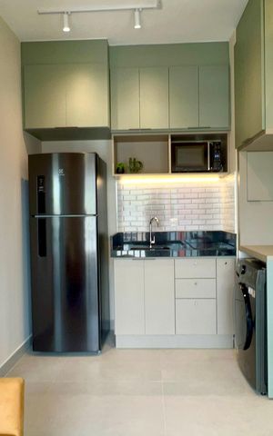 Studio para alugar com 26m², 1 quarto e sem vaga Studio para alugar com 26m², 1 quarto e sem vagaSala