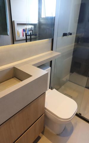 Apartamento à venda com 55m², 2 quartos e 1 vagaBanheiro 2
