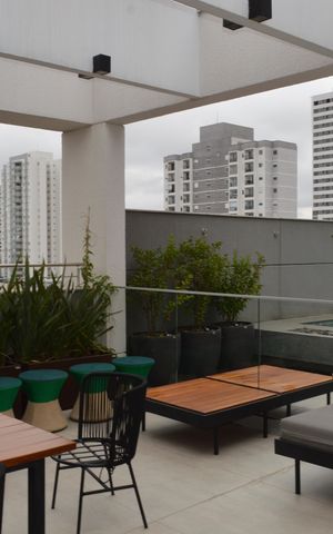 Studio à venda com 25m², 1 quarto e sem vagaTerraço