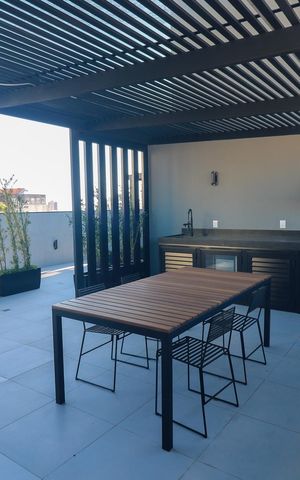 Apartamento para alugar com 46m², 1 quarto e 1 vaga Apartamento para alugar com 46m², 1 quarto e 1 vagaÁrea comum - Churrasqueira