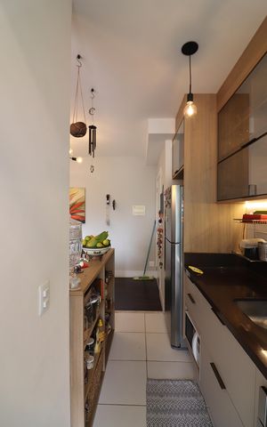 Apartamento à venda com 75m², 3 quartos e 2 vagasCozinha e Área de Serviço