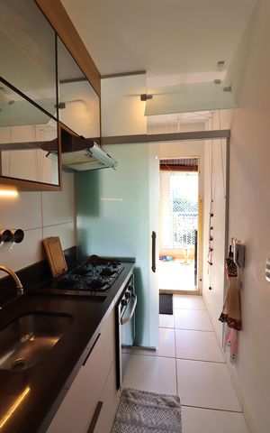 Apartamento à venda com 75m², 3 quartos e 2 vagasCozinha e Área de Serviço