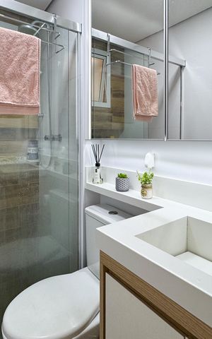 Apartamento à venda com 71m², 3 quartos e 2 vagas Apartamento à venda com 71m², 3 quartos e 2 vagasBanheiro Social
