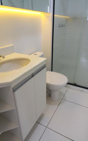 Apartamento à venda com 57m², 2 quartos e 1 vagaBanheiro Social