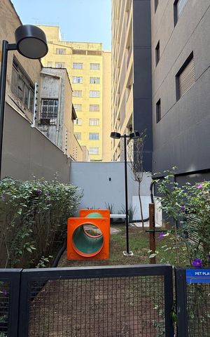 Studio para alugar com 24m², 1 quarto e sem vaga