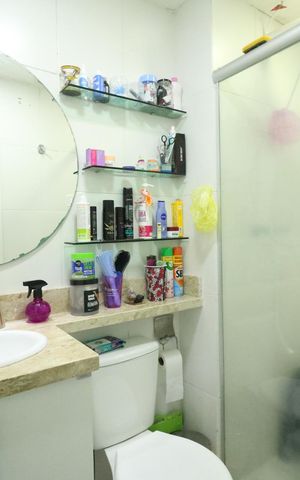 Apartamento à venda com 44m², 2 quartos e 1 vaga Apartamento à venda com 44m², 2 quartos e 1 vagaBanheiro