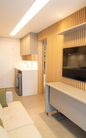 Apartamento à venda com 28m², 1 quarto e 1 vaga Apartamento à venda com 28m², 1 quarto e 1 vagaSala
