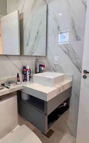 Studio para alugar com 25m², 0 quarto e sem vaga Studio para alugar com 25m², 0 quarto e sem vagaBanheiro
