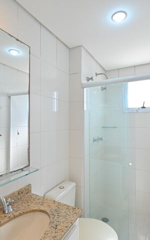 Apartamento para alugar com 165m², 4 quartos e 3 vagasBanheiro da Suíte 1