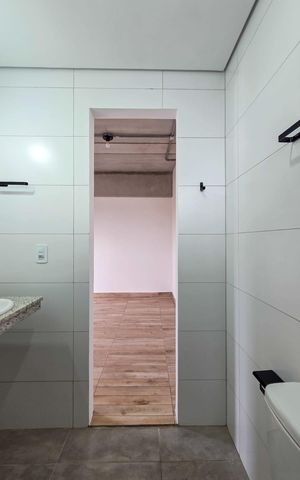 Studio para alugar com 20m², 1 quarto e sem vaga Studio para alugar com 20m², 1 quarto e sem vagaBanheiro
