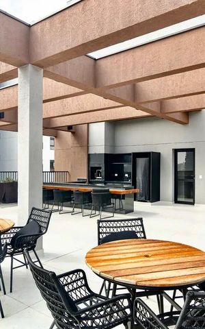 Studio para alugar com 21m², 1 quarto e sem vaga Studio para alugar com 21m², 1 quarto e sem vagaÁrea comum - Churrasqueira