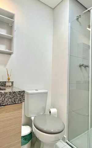 Studio para alugar com 21m², 1 quarto e sem vaga Studio para alugar com 21m², 1 quarto e sem vagaBanheiro