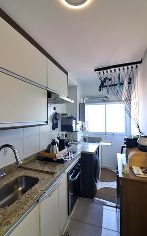 Apartamento à venda com 42m², 1 quarto e 1 vagaCozinha e Área de Serviço