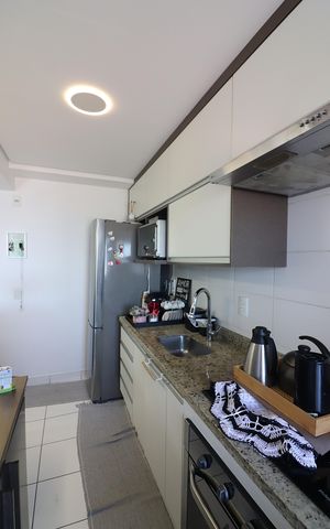 Apartamento à venda com 42m², 1 quarto e 1 vagaCozinha e Área de Serviço