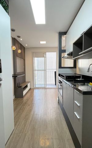Apartamento à venda com 29m², 1 quarto e sem vaga Apartamento à venda com 29m², 1 quarto e sem vagaCozinha e Área de Serviço