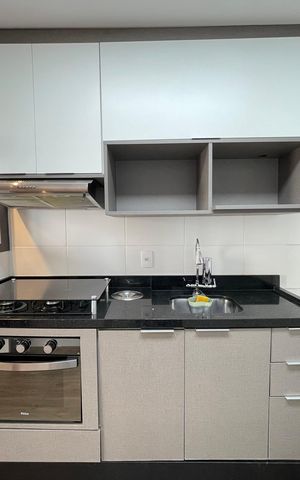 Apartamento à venda com 29m², 1 quarto e sem vaga Apartamento à venda com 29m², 1 quarto e sem vagaCozinha e Área de Serviço