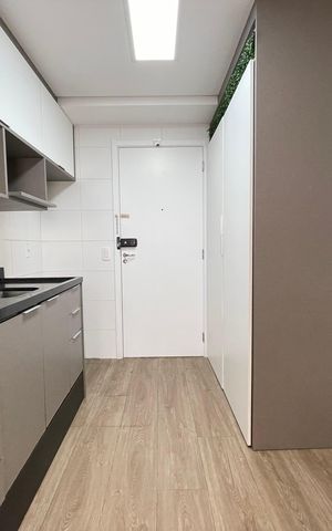 Apartamento à venda com 29m², 1 quarto e sem vaga Apartamento à venda com 29m², 1 quarto e sem vagaCozinha e Área de Serviço