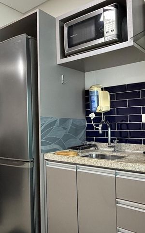 Apartamento para alugar com 45m², 1 quarto e 1 vagaCozinha e Área de Serviço