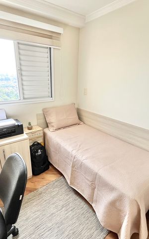 Apartamento à venda com 89m², 3 quartos e 2 vagas Apartamento à venda com 89m², 3 quartos e 2 vagasQuarto 2