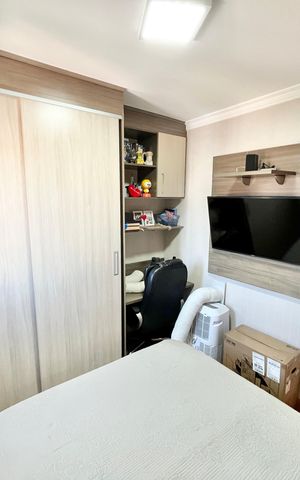 Apartamento à venda com 89m², 3 quartos e 2 vagas Apartamento à venda com 89m², 3 quartos e 2 vagasQuarto 1