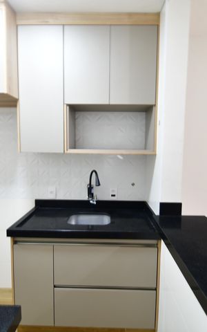 Studio à venda com 47m², 1 quarto e sem vagaCozinha