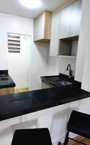 Studio à venda com 47m², 1 quarto e sem vagaCozinha