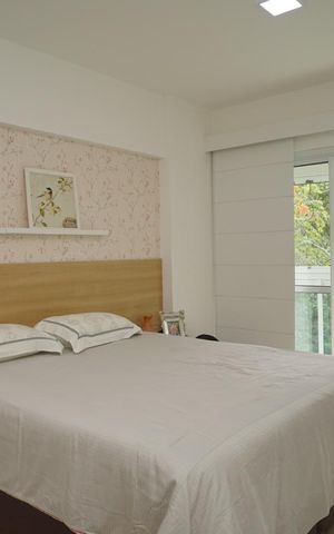 Apartamento à venda com 104m², 3 quartos e 2 vagasQuarto 3