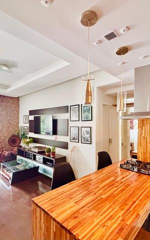 Apartamento para alugar com 90m², 2 quartos e sem vaga Apartamento para alugar com 90m², 2 quartos e sem vagaCozinha americana