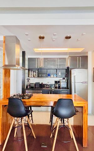 Apartamento para alugar com 90m², 2 quartos e sem vaga Apartamento para alugar com 90m², 2 quartos e sem vagaCozinha americana