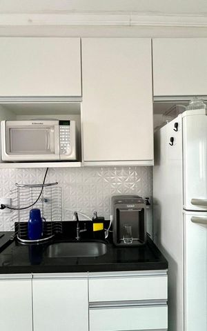 Apartamento para alugar com 45m², 2 quartos e 1 vaga Apartamento para alugar com 45m², 2 quartos e 1 vagaCozinha e Área de Serviço