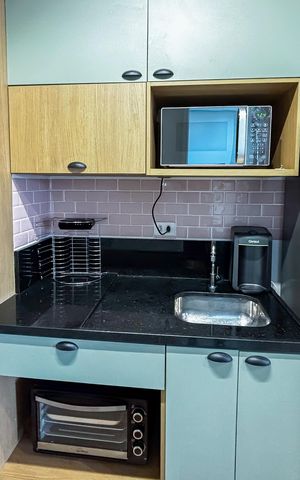 Apartamento para alugar com 25m², 1 quarto e sem vaga