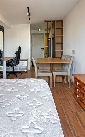 Apartamento para alugar com 25m², 1 quarto e sem vaga