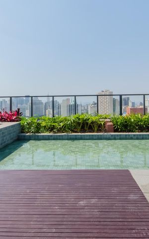 Apartamento para alugar com 20m², 1 quarto e sem vaga Apartamento para alugar com 20m², 1 quarto e sem vagaÁrea comum - Piscina