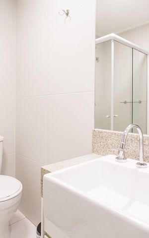 Studio para alugar com 38m², 1 quarto e sem vaga Studio para alugar com 38m², 1 quarto e sem vagaBanheiro