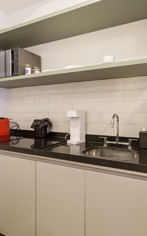 Studio para alugar com 38m², 1 quarto e sem vaga Studio para alugar com 38m², 1 quarto e sem vagaCozinha