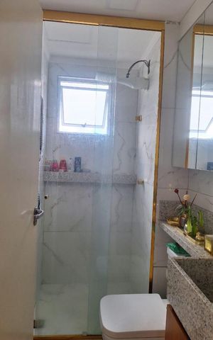 Apartamento à venda com 48m², 2 quartos e 1 vaga Apartamento à venda com 48m², 2 quartos e 1 vagaBanheiro