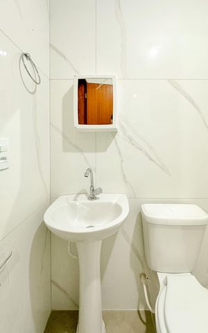 Casa para alugar com 55m², 2 quartos e sem vagaBanheiro