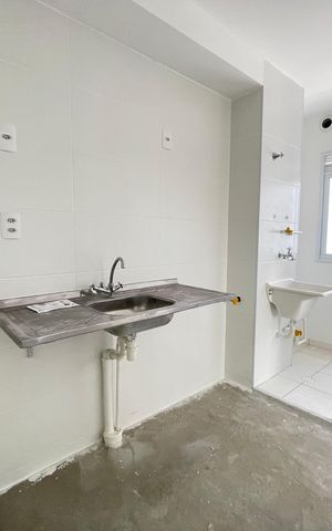 Apartamento à venda com 37m², 2 quartos e sem vaga Apartamento à venda com 37m², 2 quartos e sem vagaCozinha e Área de Serviço