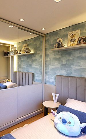Apartamento à venda com 124m², 3 quartos e 2 vagasQuarto 3