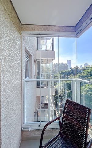 Apartamento para alugar com 40m², 1 quarto e sem vagaVaranda