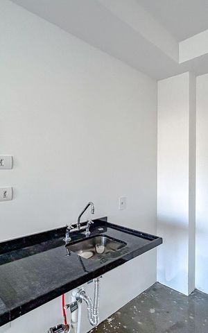 Studio à venda com 27m², 1 quarto e sem vagaCozinha