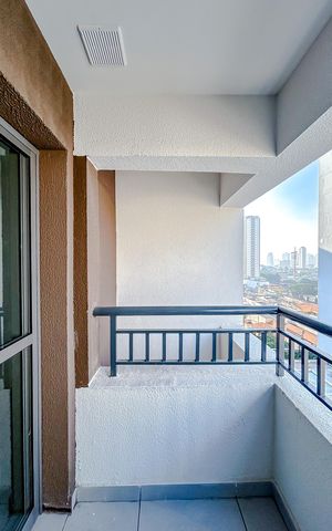 Studio à venda com 27m², 1 quarto e sem vagaVaranda